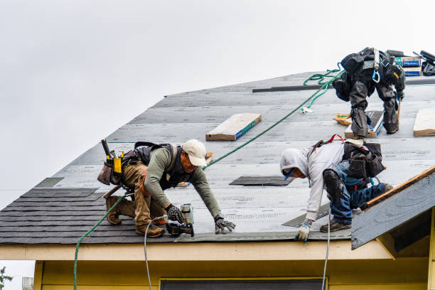 Professional Gutter Installation technician working in Center Point, AL